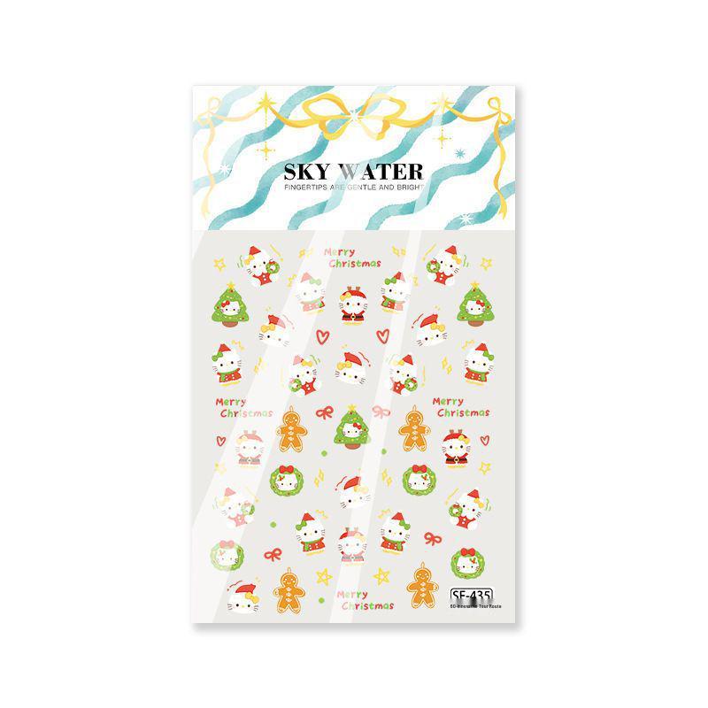 New Year Sanrio Fairy Hello Kitty 5D Nail Stickers & Phone Case Decoration Sanrio Christmas