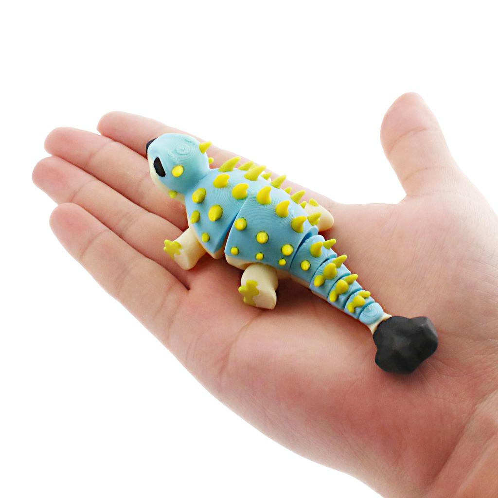 3D Printed Spiky Ankylosaurus With Movable Joints And Limbs, Desktop Decoration Model Printed Toys And Gifts