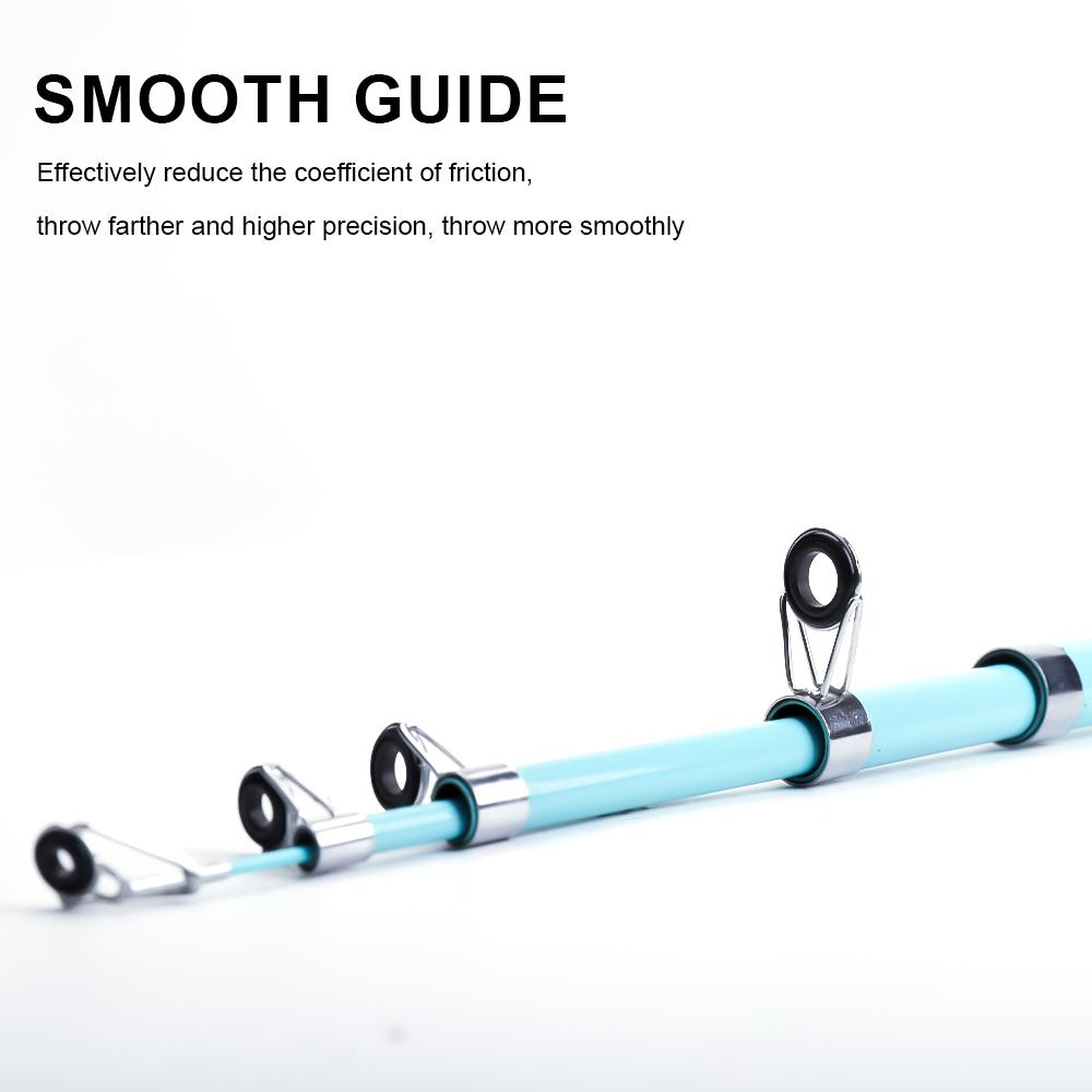 FTK Undițe de pescuit spinning din fibră de sticlă 2.1M/6.88FT-4.5M/14.76FT Undițe telescopice pentru sporturi în aer liber - Undițe portabile