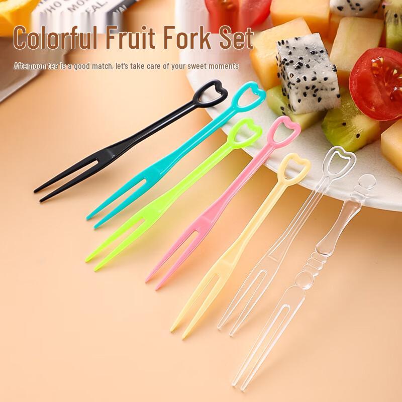 Einweg einzeln verpackte Obst- und Kuchengabeln