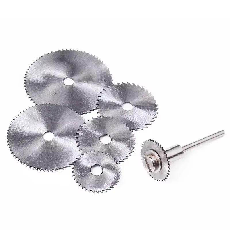 7pc Metal Circular Saw Disc High-quality Core Shaft Tapered Thread Core Shaft Handle Cutting Wheel Cone Rotating Tool Cone Shaft
