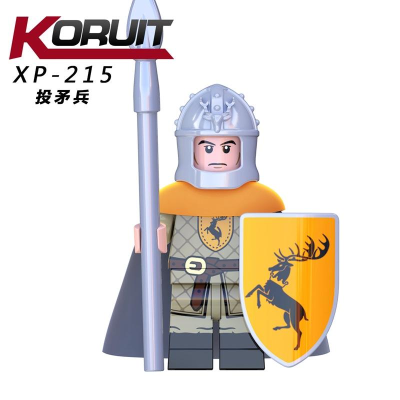 KT1209 Game of Thrones Serie Einzelpack Minifigur Baustein Spielzeug, Zufälliger Charakter, Sammelbares Mikropartikelmodell