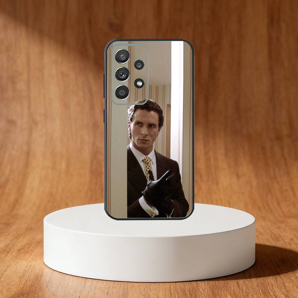 A-American P-Psycho Phone Case For Samsung S25,S24,S21,S22,S23,S30,Ultra,S20,Plus,Fe,Note,10,9,5G Black Cover