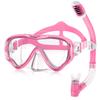 RIOROO Kids Snorkel Kids Swimming Underwater Snorkel Dry Snorkeling Tempered Wide Field of Easy UV Suitable for Ages Boys Japanese Instructions