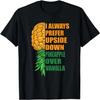 Pineapple Over Vanilla Swinger Upside Down Pineapple Women T-Shirt