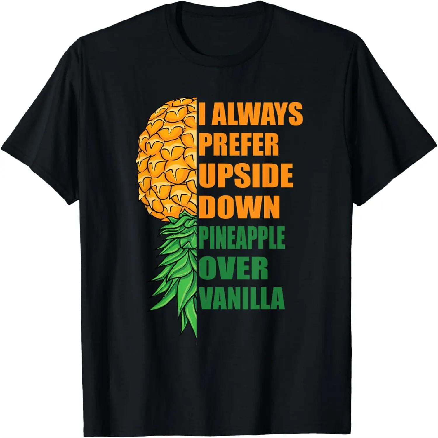 Pineapple Over Vanilla Swinger Upside Down Pineapple Women T-Shirt S