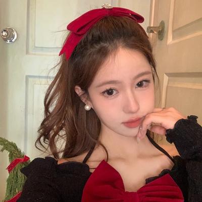 Autumn and Winter Velvet Bow Hairpin Female Internet Celebrity Elegant Top Clip Simple Grab Clip Korean Ins Hair Accessories