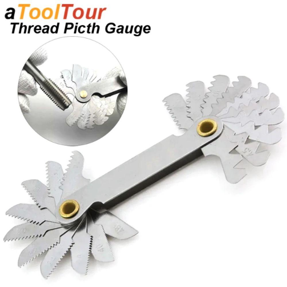 60 Degree Thread Pitch Gauge Metric Imperial Measuring Tool  Industrial Measurement
