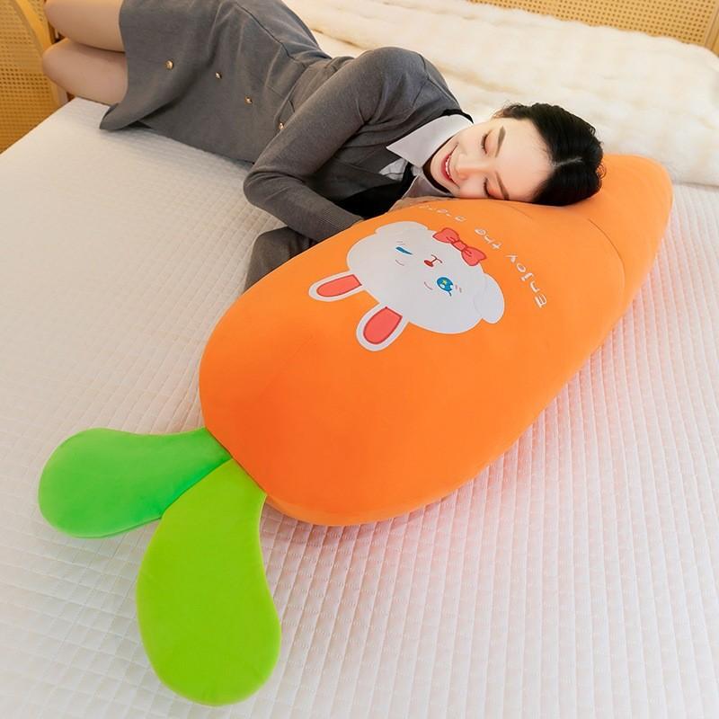 Cartoon Carrot Panda Bed Pillow Soft Plush Toys Material For Children Aid Sleep