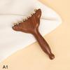 Brass Gua Sha Meridian Body Massager Sandalwood Skin Scraping Meridian Lymphatic Muscle Relief Massage Copper Guasha Board