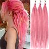 26" Synthetic Crochet Red Dreadlock Extensions100% Handmade Single Ended Dreads Reggae Style for Girls(10 Strands/PC,3PCS)