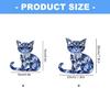 Reflective Acrylic Kitten Sculpture Hanging Ornament Miniature Acrylic Kitten Decoration For Wall Garden Yard Balcony