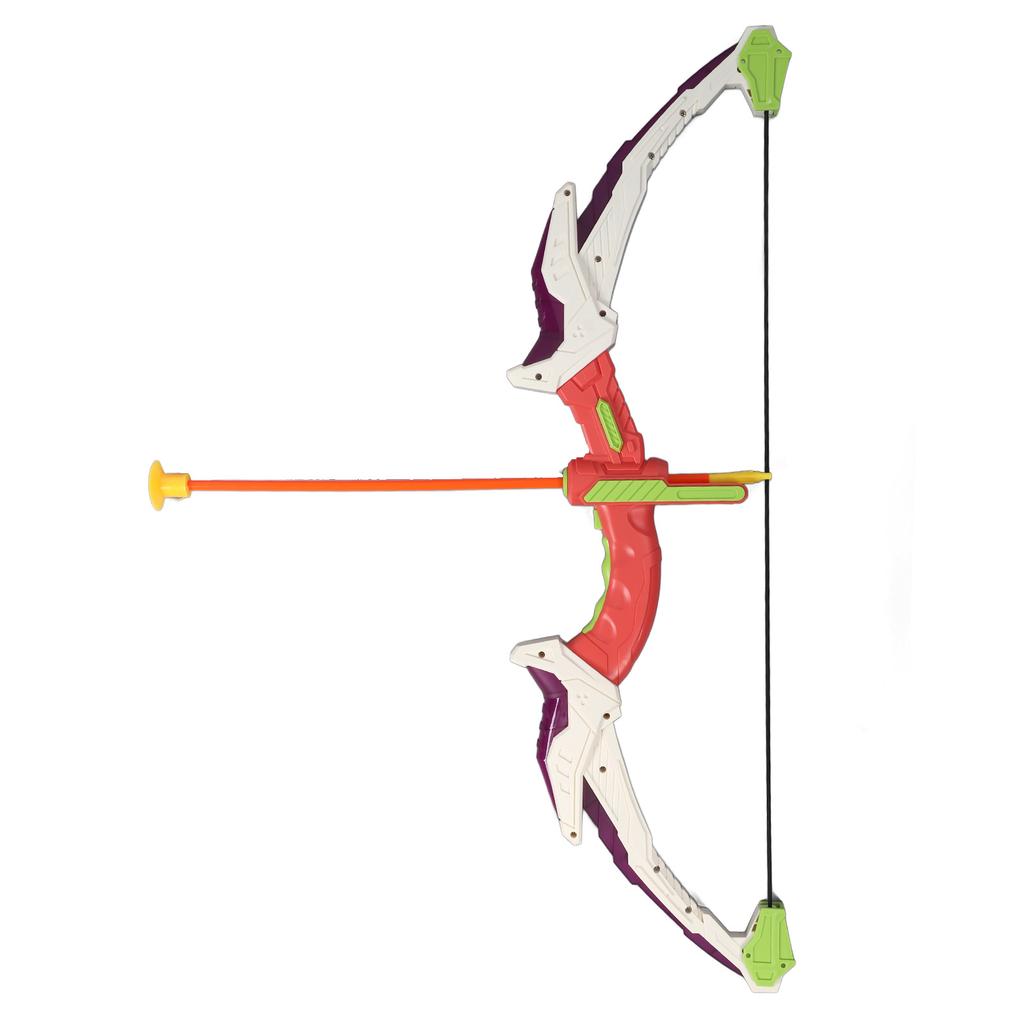 Jucărie cu ventuză cu arc pentru copii, iluminare cool, îmbunătățește coordonarea, set de joc cu arc și săgeți pentru exterior pentru