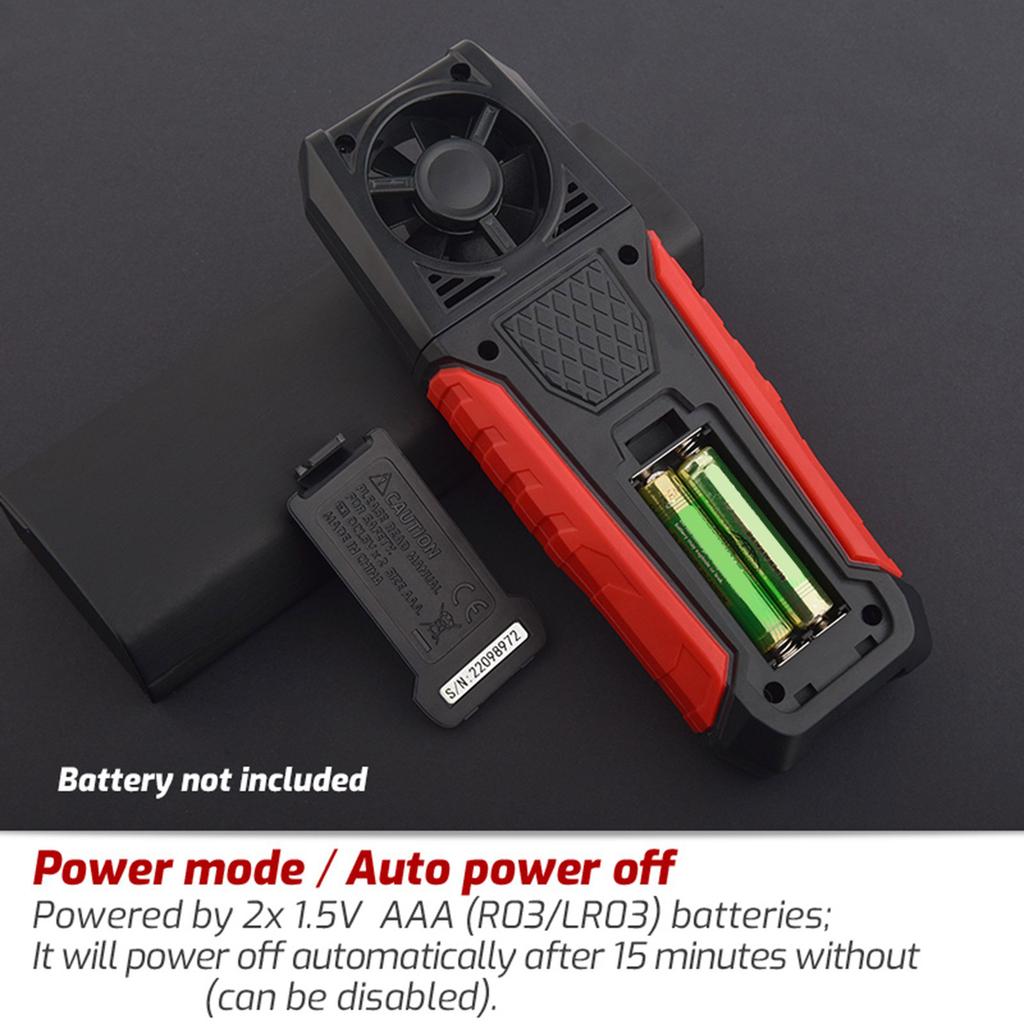 Professional Digital Anemometer Air Velocity Gauge Precision Wind Speed Meter for Wind Speed Temperature Measurement