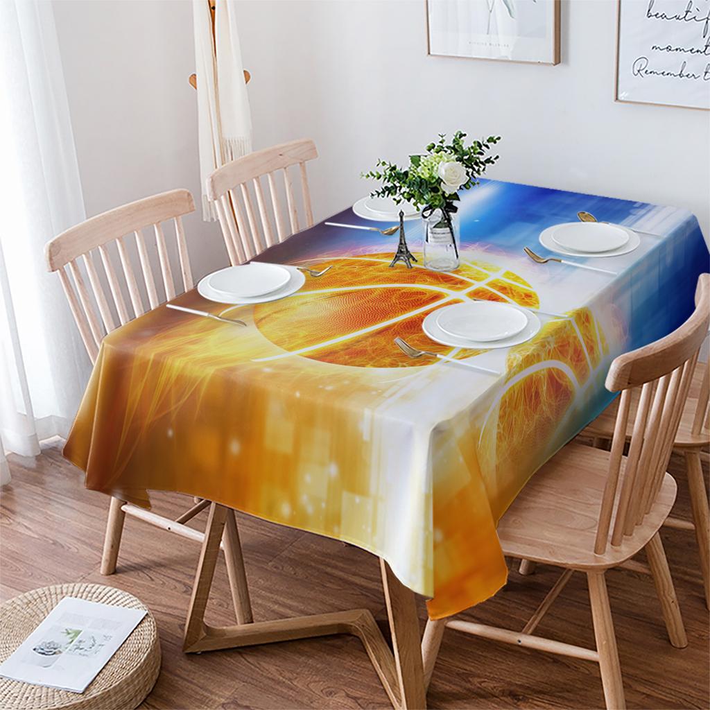 Tovaglia Pallacanestro Sfumatura di Fuoco Decorazione Festiva Tovaglie Rettangolari Impermeabili Decorazione Matrimonio Copritavolo