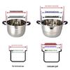 Thickened Stainless Steel Steamer Basket