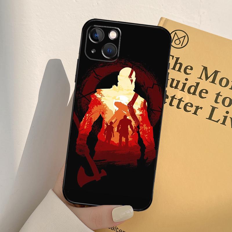 God of War Case For iPhone 16 15 14 Pro Max Plus 13 Pro Max 11 12 Mini Cover Coque