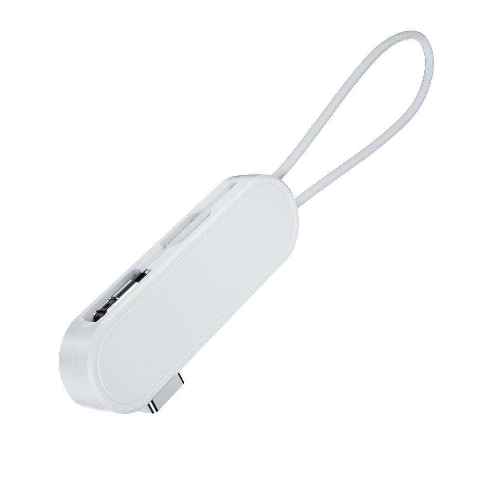 

3-in-1 Magnetic Retractable Data Cable for Apple: Anti-Loss, Elbow Design, Strong Magnetic, Fast Charging