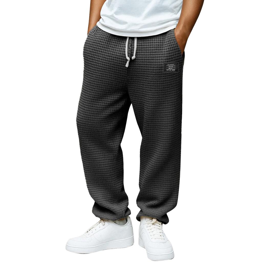 Herre Baggy Joggebukser Vide Ben Joggebukser Med Lommer