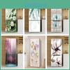 Adesivo Vinilico per Frigorifero Cucina Carta da Parati per Frigorifero Copertura Completa Autoadesivo Murale Fiore di Loto Pellicola per Congelatore Decorazione Poster Decalcomania
