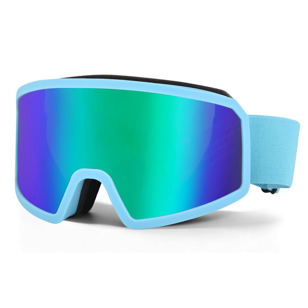 Double-layer anti-fog ski goggles, cylindrical lenses, high-definition, wide field of vision, mountaineering goggles, outdoor adult unisex ski