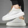 Fashion 2024 Spring New Men's Shoes Breathable Trendy All-match Sneakers Inner Heightened Casual Shoes Vulcanized Small White Shoes Men