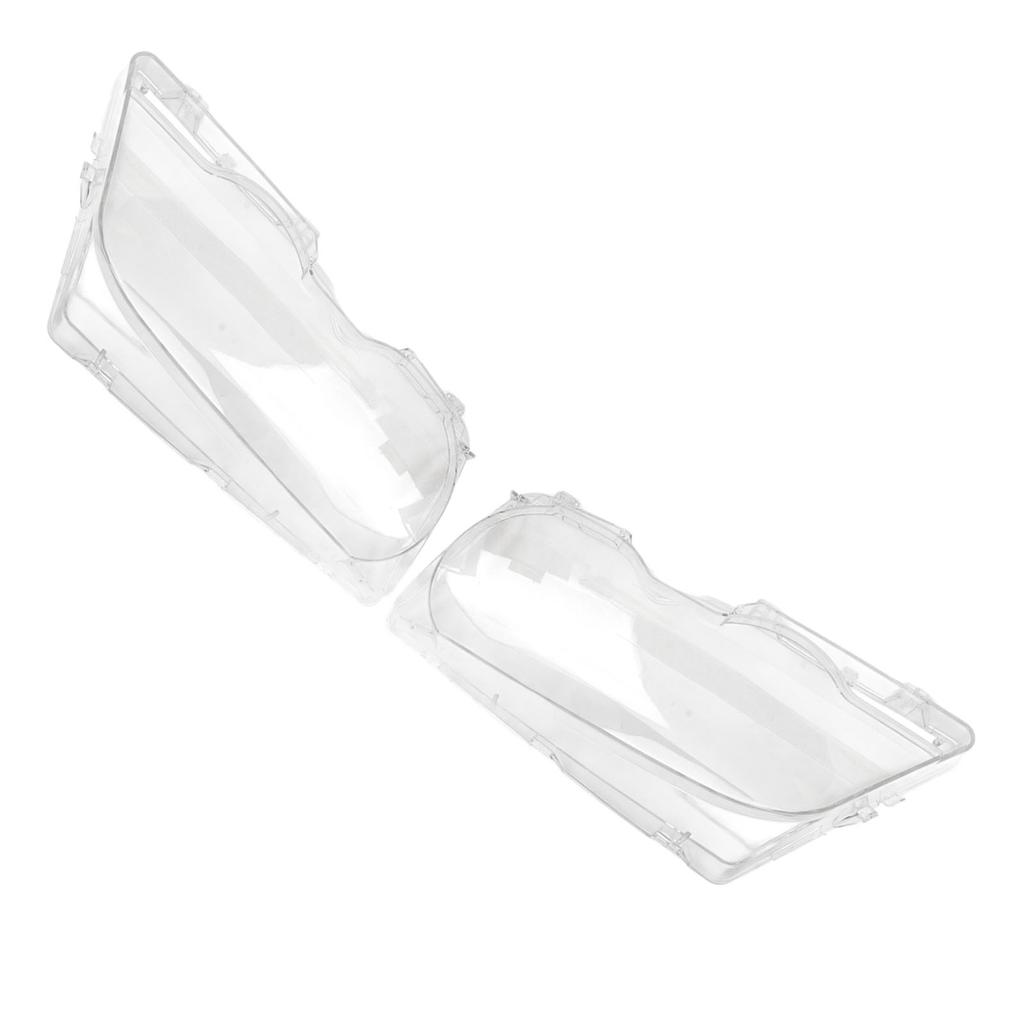 1 par klara strålkastarglasöverdrag Bil Vänster Höger ABS Strålkastare Klart Glasöverdragsskal för E46 2-dörrars 1999 till 2003