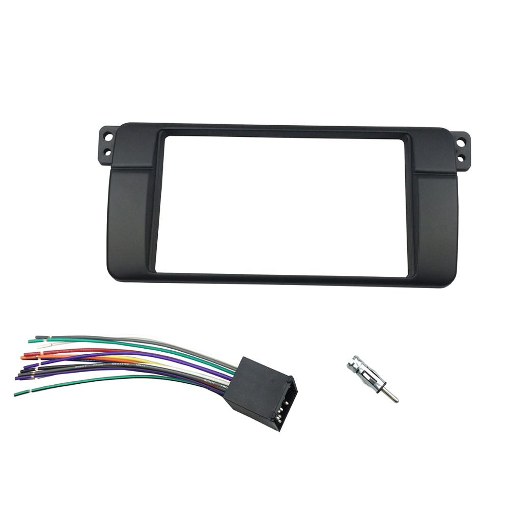 One or Double Din Radio Fascias for BMW 3 Series E46 1998-2005 DVD Stereo Panel Dash Mount Refitting Trim Kit Frame CD Bezel
