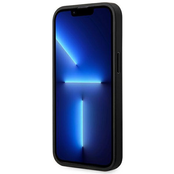 Etui do iPhone 14 Pro BMW Leather Carbon Czarne