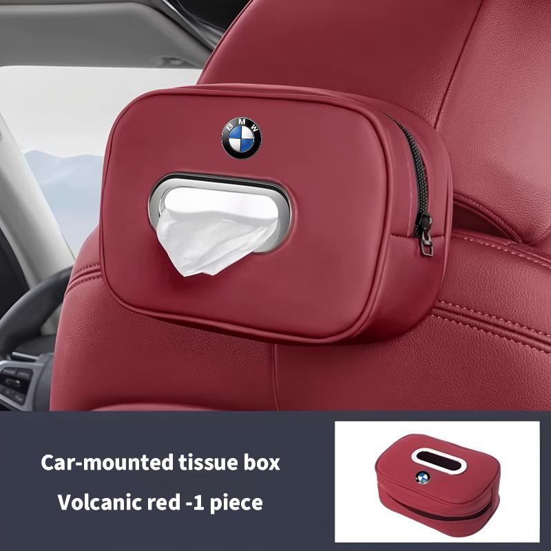 Neues Modell Auto-Taschentuchbox-Halter, Auto-Taschentuchbox aus Nappaleder, Taschentuchbox für den Rücksitz Für BMW E34 E46 E39 E38 E90 E60 E36 F30 F30