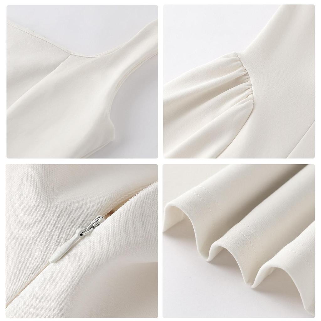 Women's Slim-fit White Moonlight Camisole Dress - Sleeveless Waist-cinching Birthday Style for Early Summer/Spring