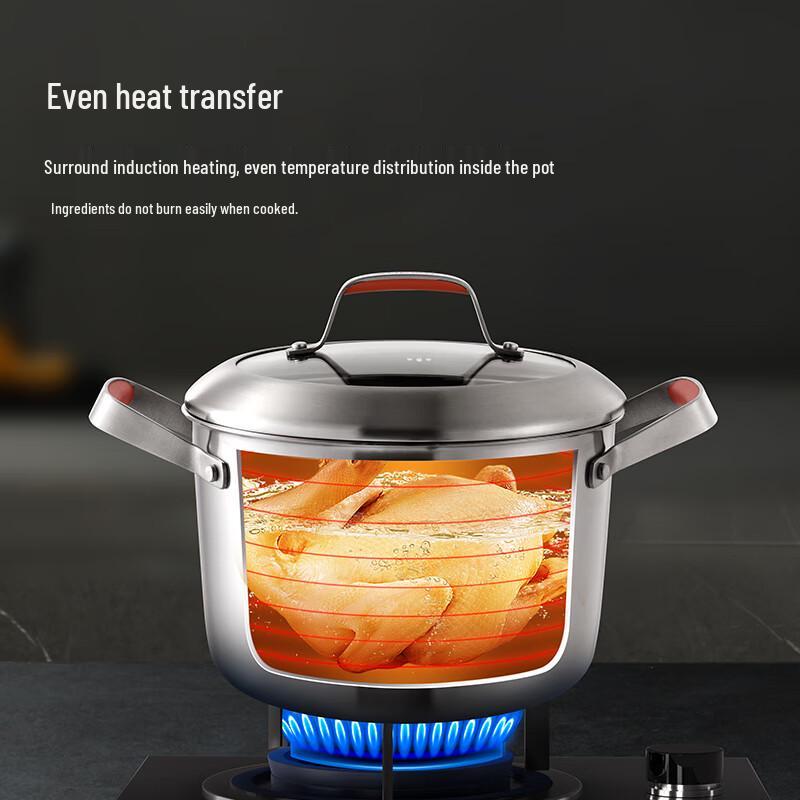 Supor Aurora Series 22cm Stainless Steel Soup Pot
