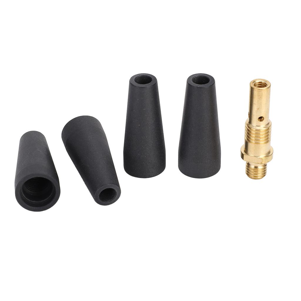 5-teiliges Set Fülldraht Gaslos Düse Schweißgerät Gaslos Düsen-Kit mit Messing Gasverteiler für Century FC90 80GL