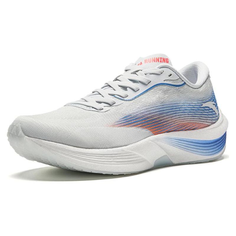 Anta Cushioning Anti Slip And Wear Resistant Rebound Low Top Marathon Sprint Running Shoes Men's Light Mist Gray Sneakers 112455564-3