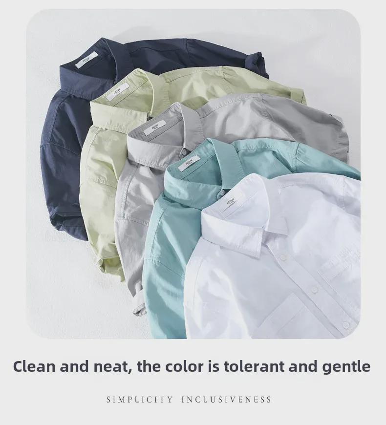 Men's Summer Casual Short-Sleeve Comfortable Loose-Fit Shirt - Versatile Fresh Workwear 706