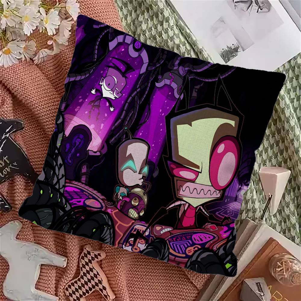 Cartoon I-invader Zim Maple Design Cushion Cover Happy Autumn Harvest Decor Holiday Decorati Pillow Cover