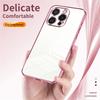 For iPhone 16 Pro Case Electroplating Frame Soft TPU Phone Cover