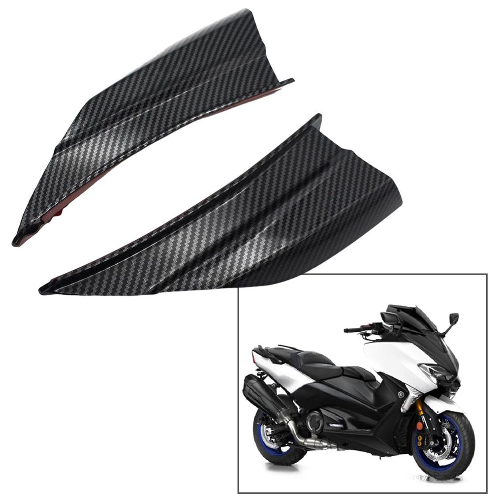 2Pcs Aerodynamic Wing Modification Accessory Spoiler 155 2020 Replacement , Carbon Fiber