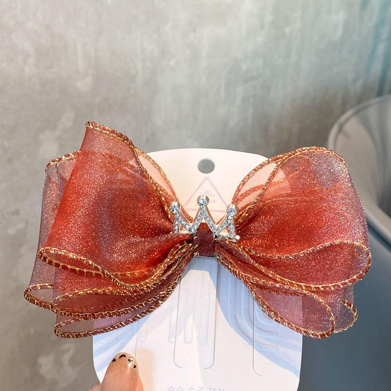 Large Bow Hair Clip for Girls - Princess Hair Accessory