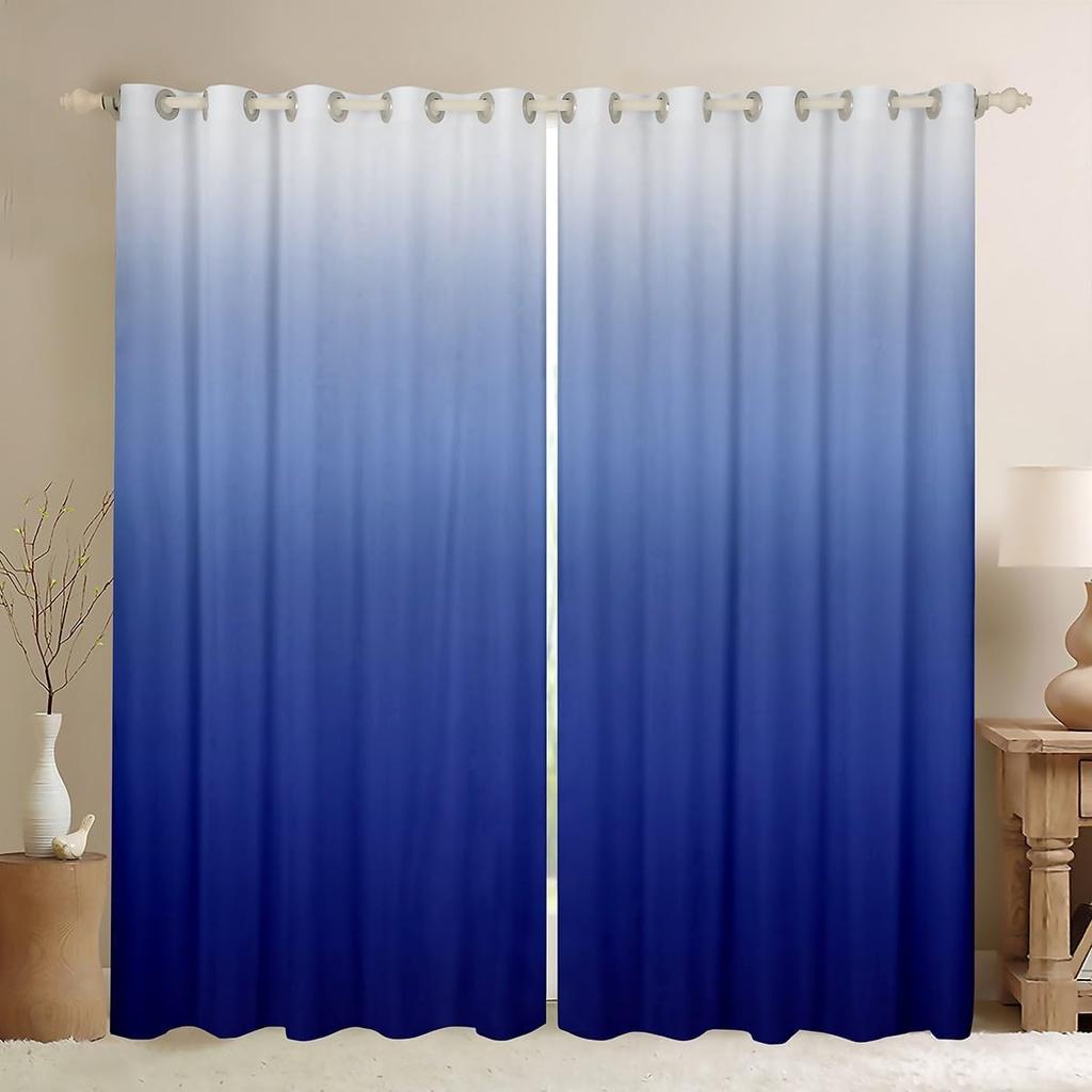 Gradient Window Curtain Ombre Curtains Panels Polyester Treatments Drapes Adults Teen Bedroom Living Room Blackout For Sitting Made Of