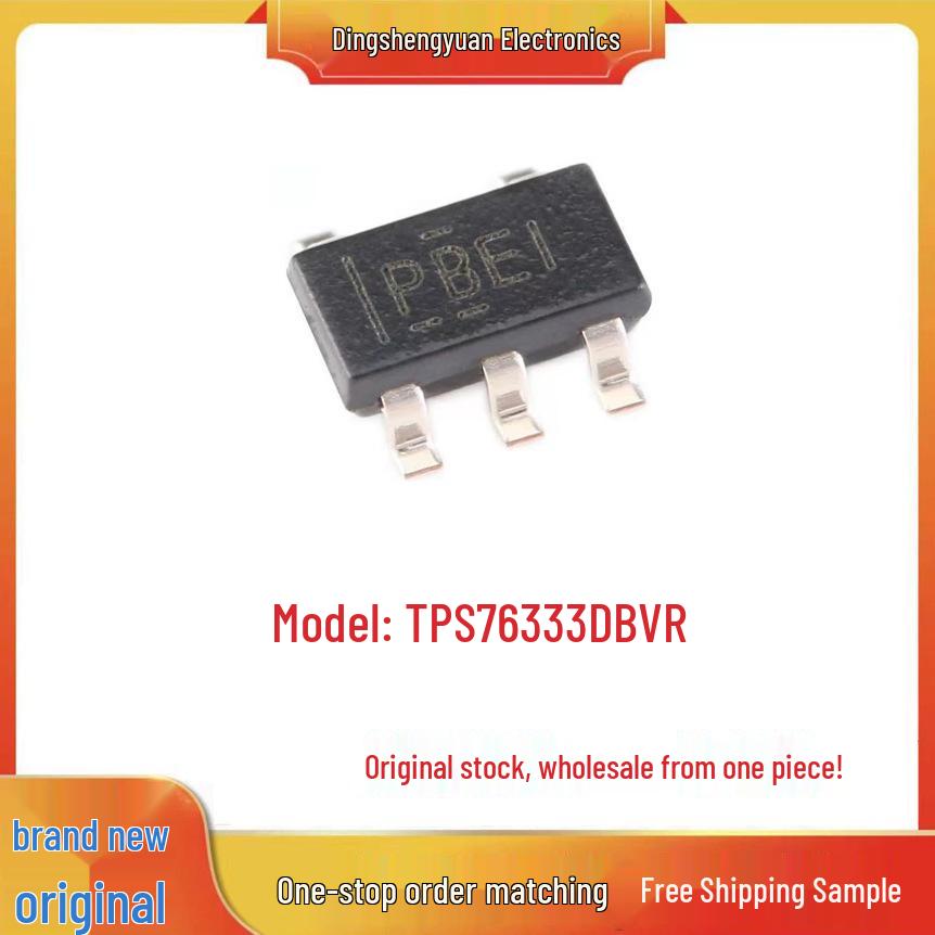 

New Original TPS76333DBVR Linear Regulator IC SOT23-5 with PBEI Silk Screen, Ready for Direct Photography