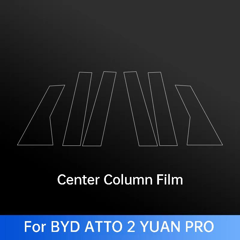 For BYD Seal U Qin L Plus Seal 6 Han EV DM-i ATTO 2 3 8 Sealion 5 6 7 8 Car Pillar B Protective Film Exterior Accessories