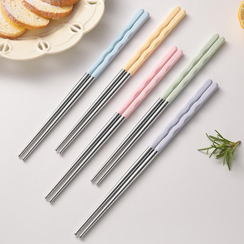 Ruhan European Style 304 Stainless Steel Chopsticks Set