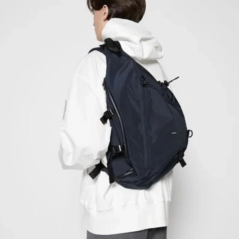 Harajuku Design Nylon Large Capacity Handbag Street Shoulder Messenger Satchel Men Sling Bag for Women Goth Gothic