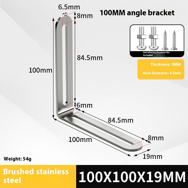 2 Stück Edelstahl Verstellbarer 90-Grad-Winkel L-Form, Eckwinkel, Mehrere Größen Geeignet für Schränke Möbel