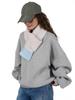 Louvre Lambswool Patchwork Scarf - Warm & Comfortable, Japanese Fashion for Autumn/Winter