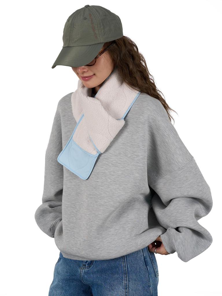 Louvre Lambswool Patchwork Scarf - Warm & Comfortable, Japanese Fashion for Autumn/Winter