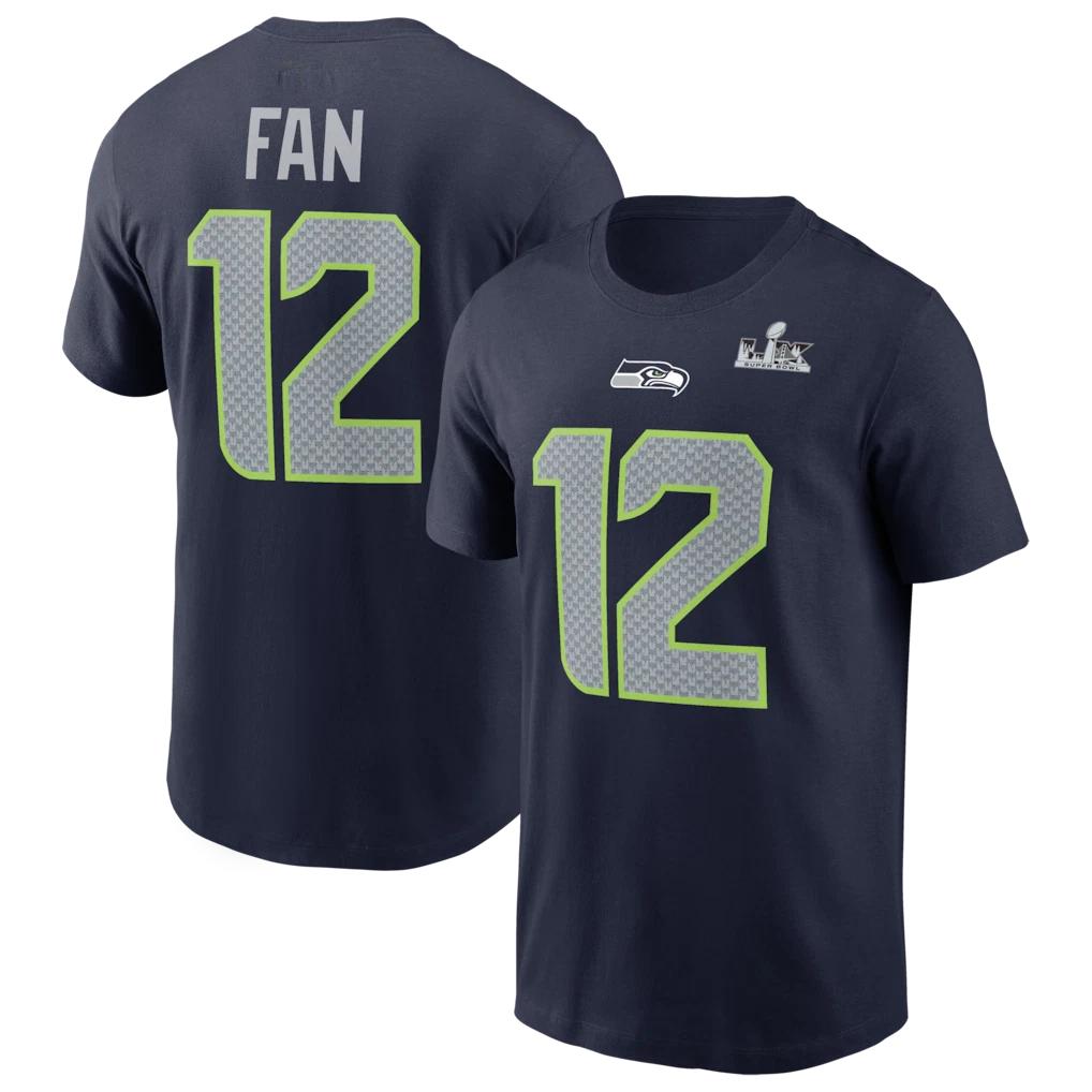Seattle Seahawk 12s College Navy Super Bowl LX Shirt Unisex S-5XL XL