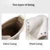 Men's Ankle Boots Genuine Leather Short Boots Retro Snow boots Warm Casual Plush Shoes