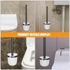 2 porta scopino per WC in plastica, dimensioni compatte, organizer per strumenti di pulizia del bagno, design elegante